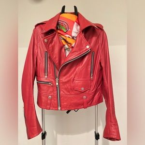 Moto leather jacket